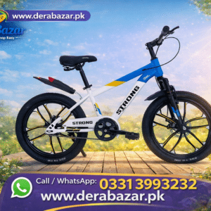 Strong Kids Bicycle – Size 24 (Blue & White)