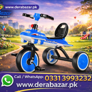 Airbus Airplane Style Kids Tricycle – Fun Ride-On with Pedals & Lights