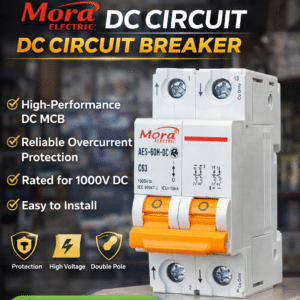 Mora Electric DC Circuit Breaker (AES-60H-DC C63) – 1000V Double Pole