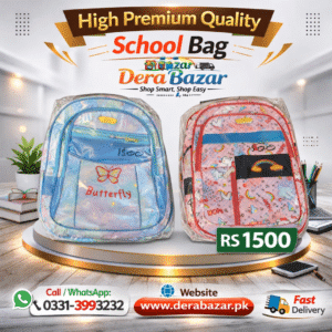 Girls School Backpack – Butterfly & Unicorn Design