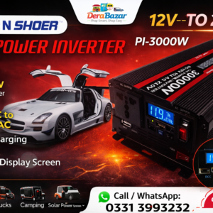 M.N SHOER PI-3000W Car Power Inverter – 12V to 220V (3000W)