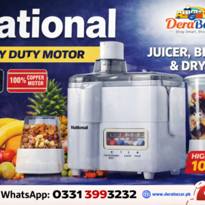 National Juicer, Blender & Dry Mill – 1050W (3-in-1)